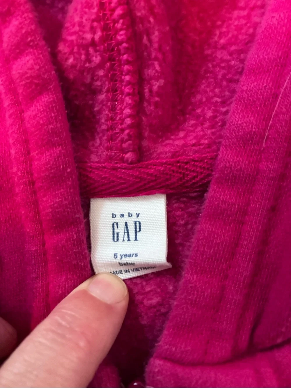 GAP Girls Bright Fuchsia Zip Hoodie & Joggers Set Size 6